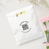 Sachets En Papier Code QR avec nom d'entreprise Texte circulaire gra (Scellé)