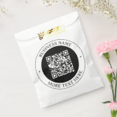 Sachets En Papier Code QR avec nom d'entreprise Texte circulaire mod (Scellé)