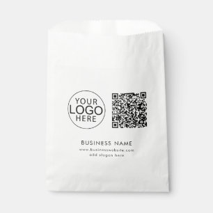 Sachets En Papier Code QR Logo d'entreprise Evénement d'entreprise