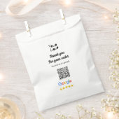 Sachets En Papier Code QR minimal simple ajouter un logo nom de code (Coupé)