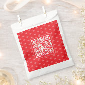 Sachets En Papier Code QR personnalisable avec votre logo ou image e (Coupé)