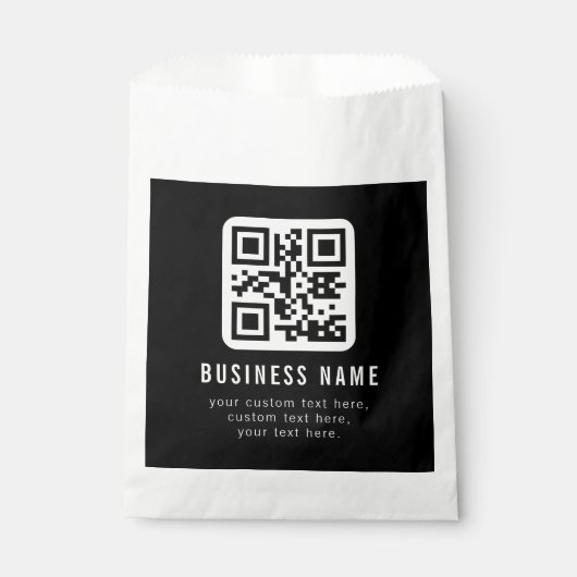 Sachets En Papier Code QR personnalisable & Conception de texte modi (Devant)