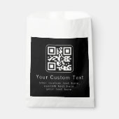 Sachets En Papier Code QR personnalisable & modèle de texte modifiab (Devant)