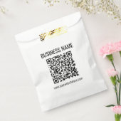 Sachets En Papier Code QR personnalisable & Nom de l'entreprise (Scellé)