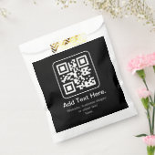 Sachets En Papier Code QR scannable moderne | Noir Blanc & Gris (Scellé)