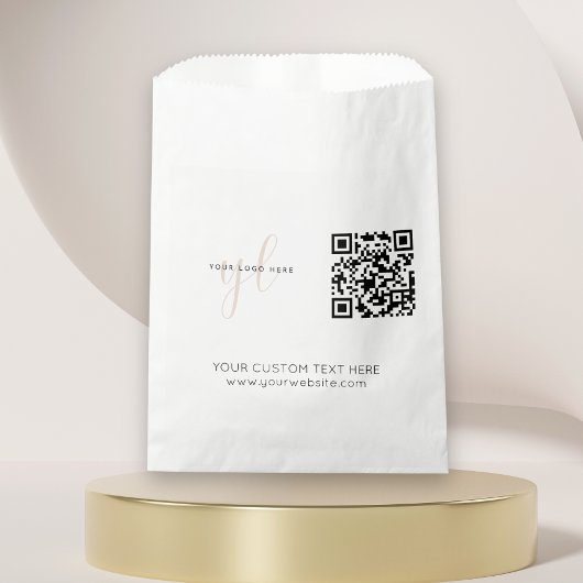 Sachets En Papier Code QR simple logo d'entreprise Marketing d'événe
