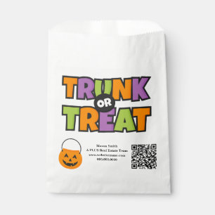 Sachets En Papier Code QR Trunk Treat pour entreprise et événement d