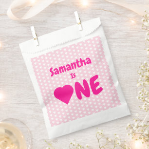 Sachets En Papier Coeur 1er anniversaire