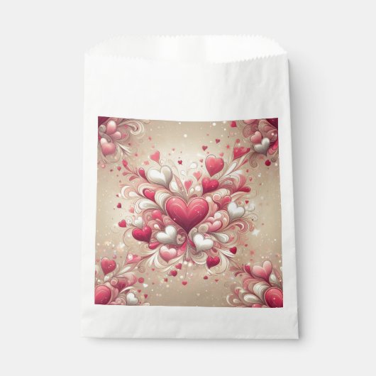 Sachets En Papier coeur de la Saint-Valentin (Devant)