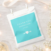 Sachets En Papier Coeur et flèche bleu chic (Coupé)