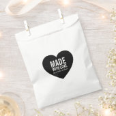 Sachets En Papier Coeur gras stylish Fabriqué avec amour (Coupé)