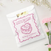 Sachets En Papier Coeur rose rétro Coquette gâteau cerise Valentine (Scellé)