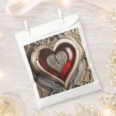Sachets En Papier Coeur Steampunk - Amour mécanique complexe (Coupé)