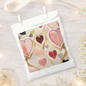 Sachets En Papier Coeurs d'amour (Coupé)