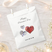 Sachets En Papier Coeurs de diamants précieux et élégants (Coupé)