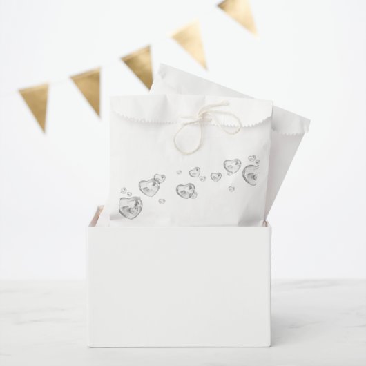 Sachets En Papier Cœurs de verre (Fête)