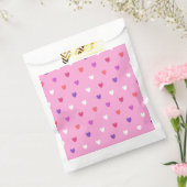Sachets En Papier Coeurs polka rose (Scellé)