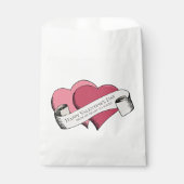 Sachets En Papier Coeurs roses Heureuses Saintes-Valentin élégants (Devant)