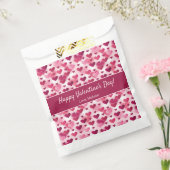 Sachets En Papier Coeurs roses mignons avec texte personnalisé Saint (Scellé)