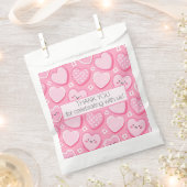 Sachets En Papier Coeurs roses mignons Fille Anniversaire (Coupé)