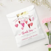 Sachets En Papier Coeurs roses Valentine Baby shower (Scellé)
