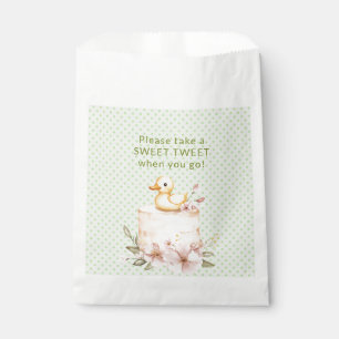 Sachets En Papier Coin coin ! dit le canard au nœud à carreaux