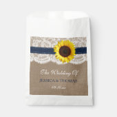 Sachets En Papier Collection de Mariages de tournesol rustique - Mar (Devant)