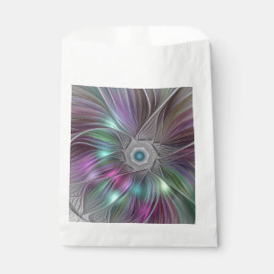 Sachets En Papier Colorful Big Flower Abstract Trippy Fractal Art