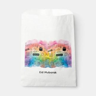 Sachets En Papier Colorful Doodle Eid