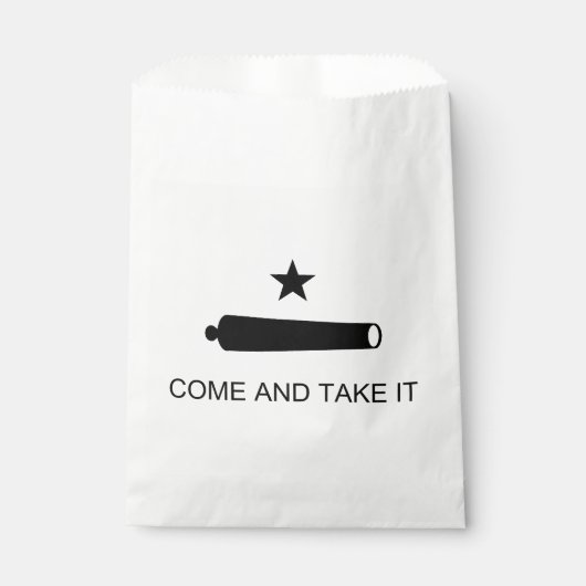 Sachets En Papier Come & Take It ! Flag de Texas State (Devant)