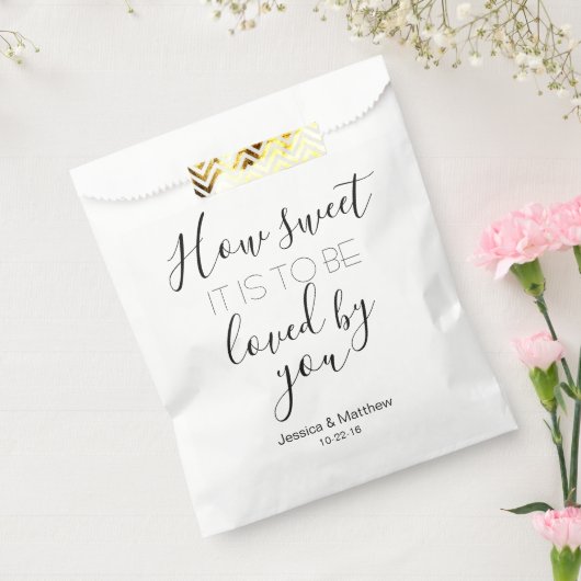 Sachets En Papier Comme il est sucré mariage bonbons buffet personna (Scellé)