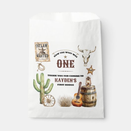 Sachets En Papier Comment l'Occident était un premier anniversaire (Devant)