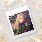 Sachets En Papier Communion Photo Elegant Gold Typography Parties sc (Coupé)