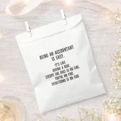 Sachets En Papier Comptables amusants - Être comptable est facile (Coupé)
