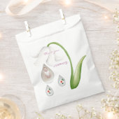Sachets En Papier Conception de gouttelettes de bébé fille (Coupé)