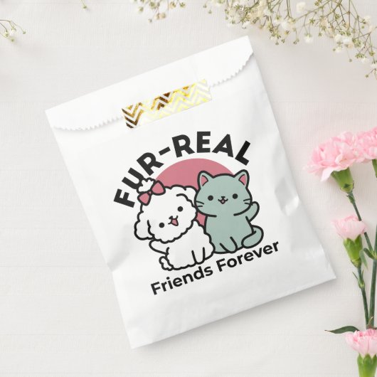 Sachets En Papier Conception "Fur-Real Friends Forever" (Scellé)