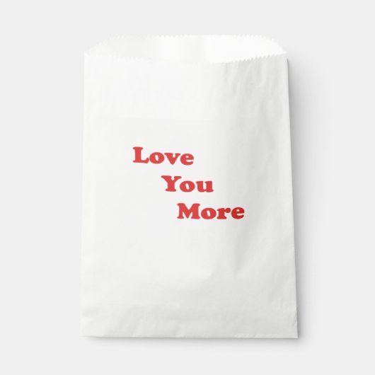 Sachets En Papier Conception minimale d'amour vous plus (Devant)