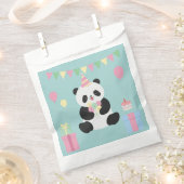 Sachets En Papier Conception Panda doux rose & menthe (Coupé)