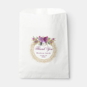 Sachets En Papier Confettis d'or de fleur d'aquarelle de parties