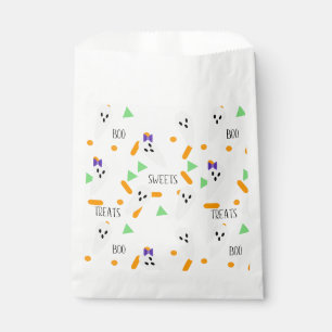 Sachets En Papier Confettis en forme de fantôme pour Halloween