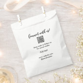 Sachets En Papier Connectez-vous avec nous scannez le code QR ajoute (Coupé)