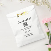 Sachets En Papier Connectez-vous avec nous scannez le code QR ajoute (Scellé)