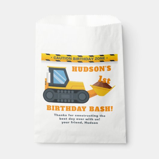 Sachets En Papier Construction Anniversaire Favoriser Sac - Saute Ja (Devant)