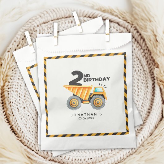 Sachets En Papier Construction Birthday Boy 2nd 