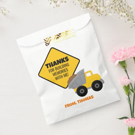 Sachets En Papier Construction Thème Anniversaire (Scellé)