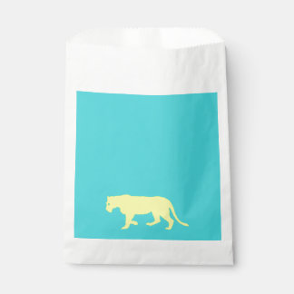 Sachets En Papier Contour du lion jaune
