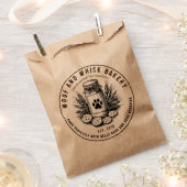 Sachets En Papier cookie pour chien de boulangerie artisanale rustiq (Coupé)