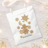 Sachets En Papier Cookies en pain d'épice de Noël Personnalisés (Coupé)