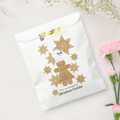 Sachets En Papier Cookies en pain d'épice de Noël Personnalisés (Scellé)