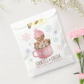 Sachets En Papier Cookies et cacao Fille d'hiver Fête d'anniversaire (Scellé)